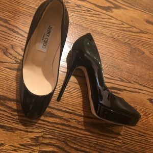 Jummy Choo Black Patent Pumps